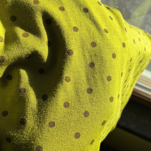 Gudrun Sjoden Green with brown Polka Dots Sleeveless Midi Dress - Picture 8 of 8